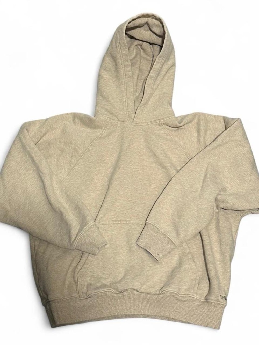 TNA Beige Pullover Hoodie - Neutral Crew Pullover
